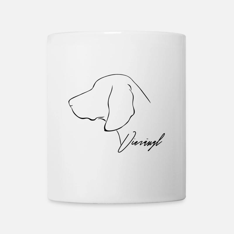 VIERÄUGL Brandlbracke Hund Jagdhunde Wilsigns - Tasse - Weiß