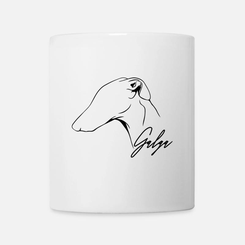GALGA Profil Greyhound Chien Chien Wilsigns - Mug blanc - blanc