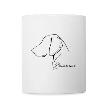 WEIMARANER Profil Chiens Chiens Chiens de chasse Wilsigns - Mug blanc - blanc - Devant