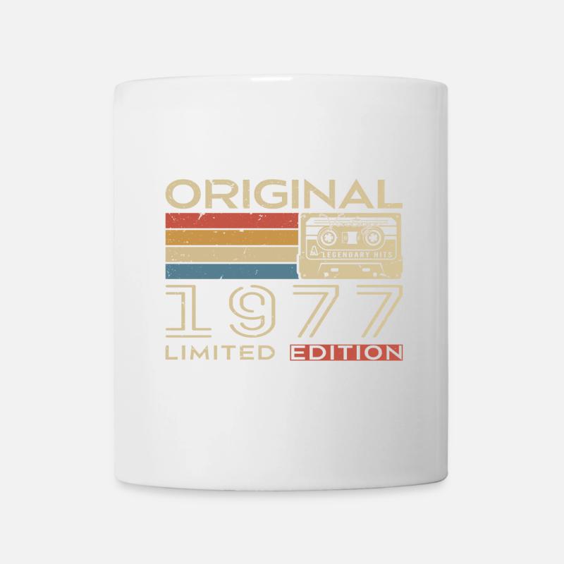 Cadeau Anniversaire 1977 Rétro 1977 - Vintage 1977 - Mug blanc - blanc