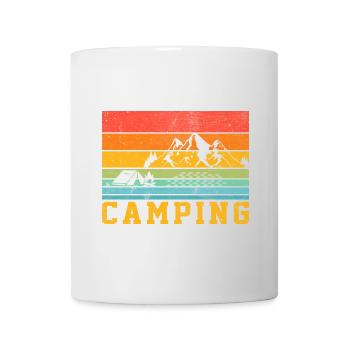 Camping - Trekking, Vanlife, Camping Retro - Mug - white - Front