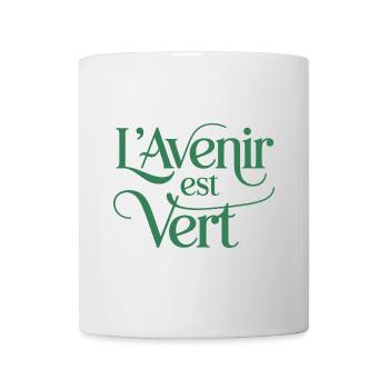 L'avenir est vert - Mug blanc - blanc - Devant