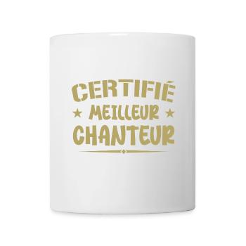 Certified Best Singer - Singer Gift - Mug - white - Front
