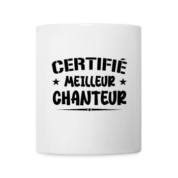 Certified Best Singer - Singer Gift - Mug - white - Front