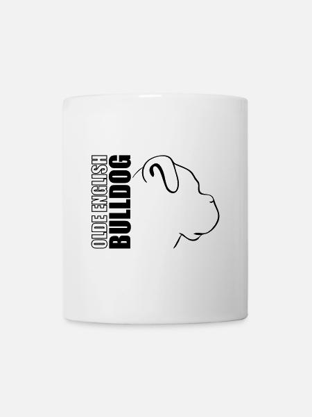 OLDE ENGLISH BULLDOG PROFIL - Mug blanc - blanc