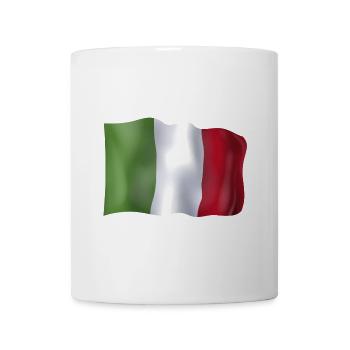 Italien Flagge - Tasse - Weiß - Vorne