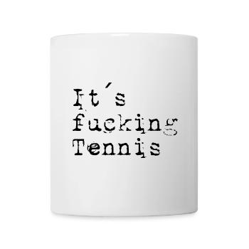 son putain de tennis noir - Mug blanc - blanc - Devant