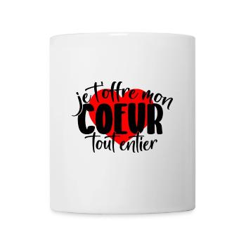 I offer you my whole heart - Mug - white - Front