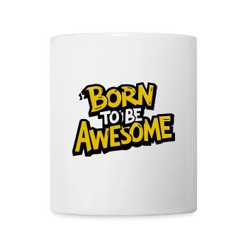 Né pour être génial - Mug blanc - blanc - Devant