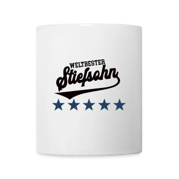 Weltbester Stiefsohn Bester Bonus Sohn Stiefkind - Tasse - Weiß - Vorne