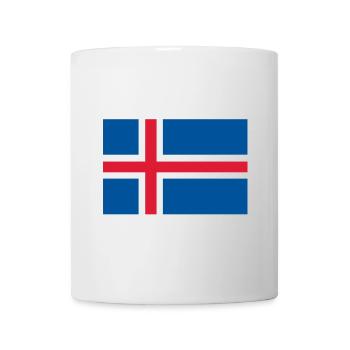 Drapeau de l’Islande - Mug blanc - blanc - Devant