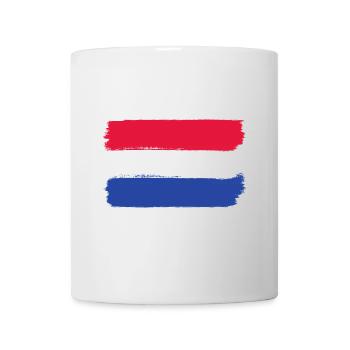 Drapeau hollandais utilisé look - Mug blanc - blanc - Devant