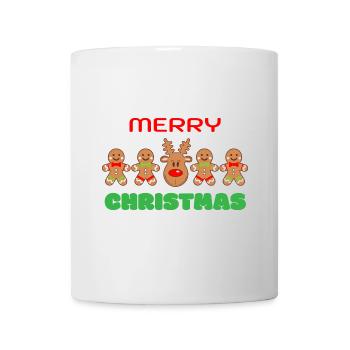 Lebkuchen Rentier Reihe - Xmas Outfit - Tasse - Weiß - Vorne