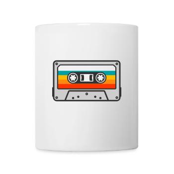 Cassette Cassette Rétro Vintage Mixtape icône symbole. - Mug blanc - blanc - Devant