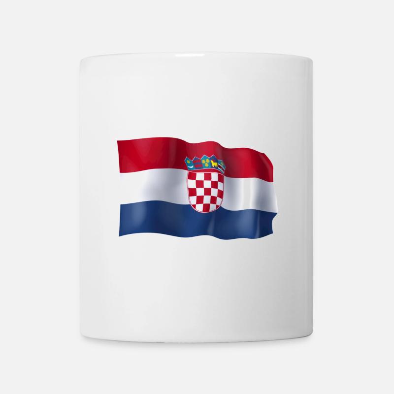 Kroatien Flagge - Tasse - Weiß