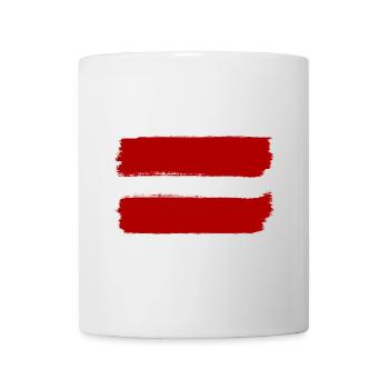 Latvia flag used look - Mug - white - Front