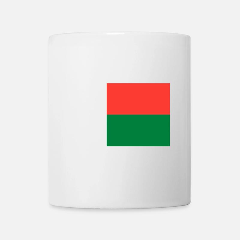 Drapeau de Madagascar - Mug blanc - blanc