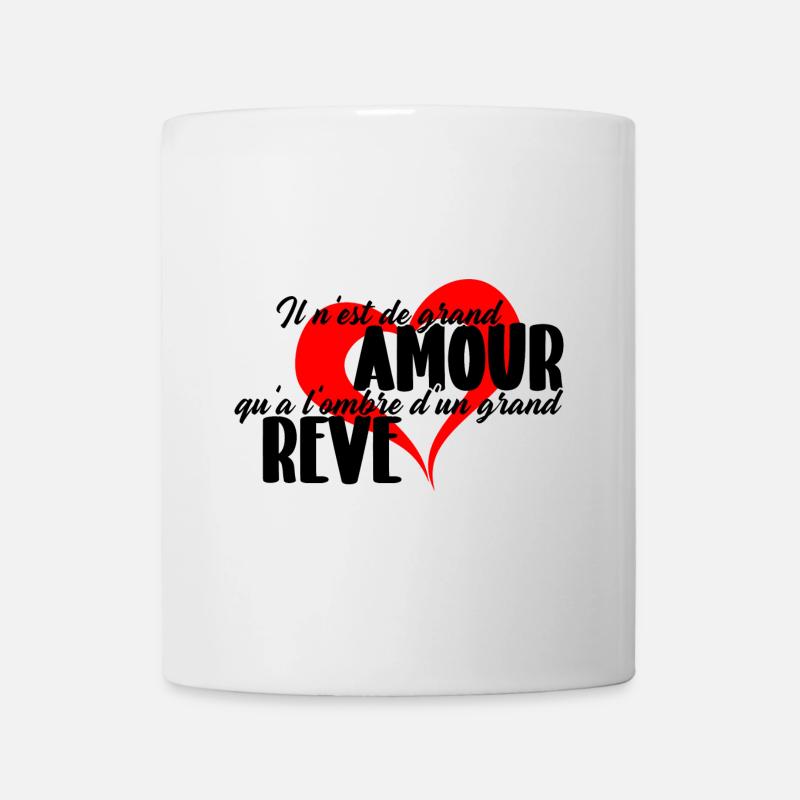 Es gibt keine große Liebe, außer im Schatten einer großen... - Tasse - Weiß