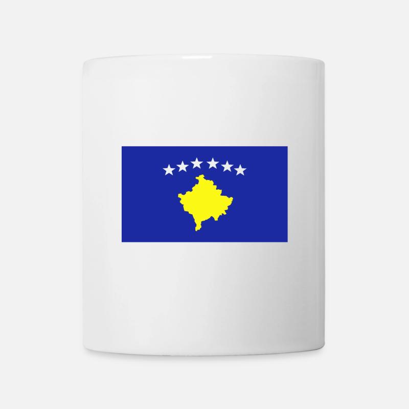Kosovo Flagge - Tasse - Weiß