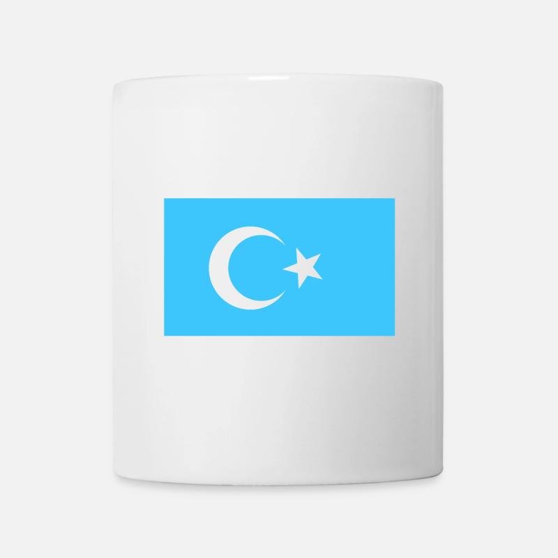 Uiguren Flagge - Tasse - Weiß