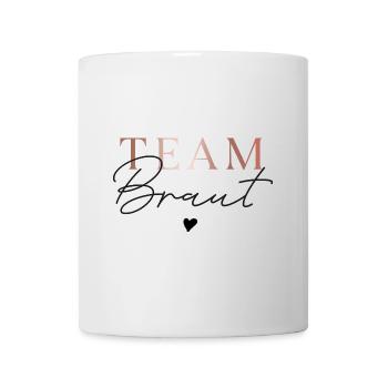 Team Braut Minimal Rosegold - Tasse - Weiß - Vorne