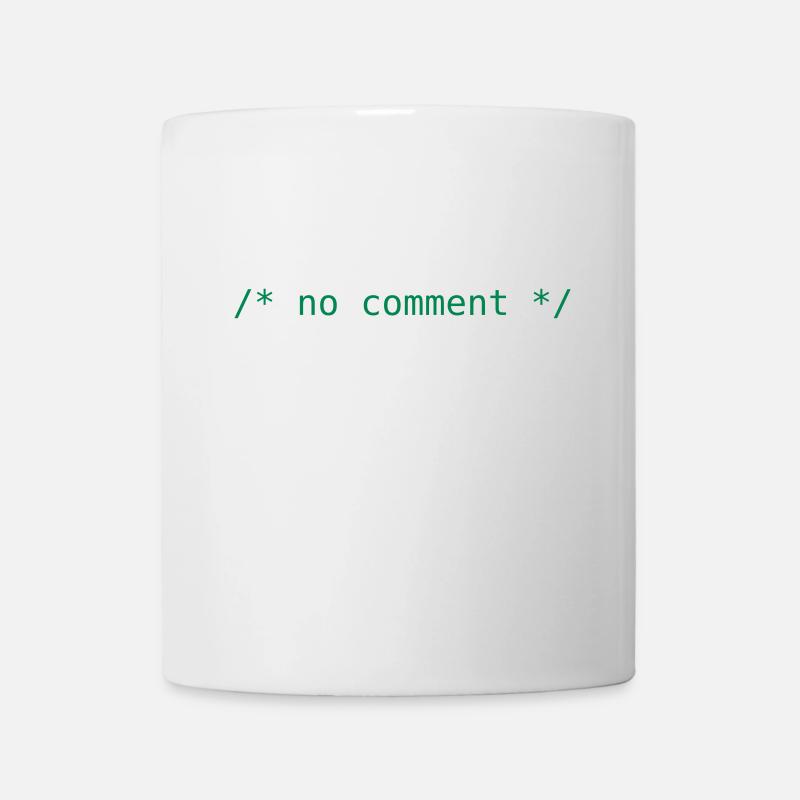 no comment - Tasse - Weiß