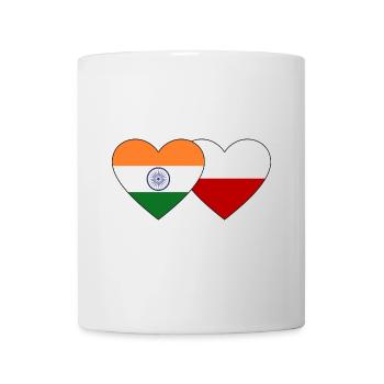Indien Polen Flagge - Tasse - Weiß - Vorne