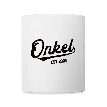 Onkel est 2025 Bruder Geschwister Patenonkel Uncle - Tasse - Weiß - Vorne