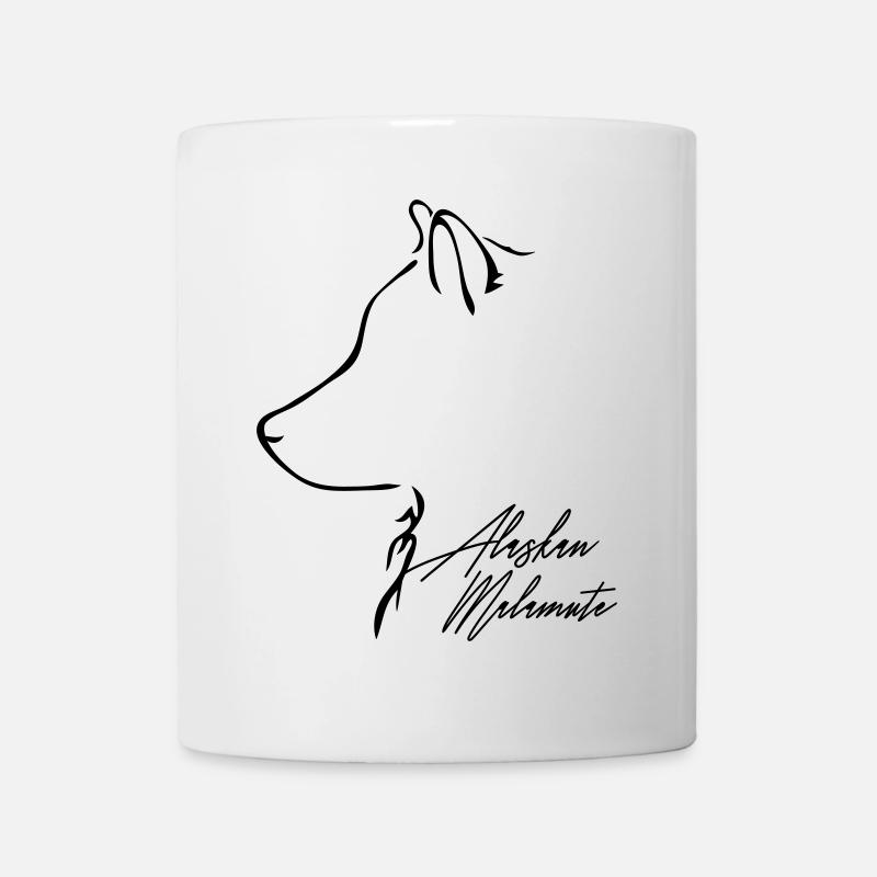 ALASKAN MALAMUTE Profile E WILSIGNS - Mug - white