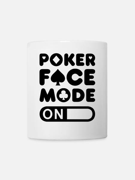 Poker Face Mode - Mug blanc - blanc