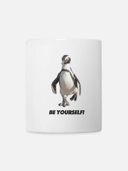 Pingouin be yourself - Mug blanc - blanc