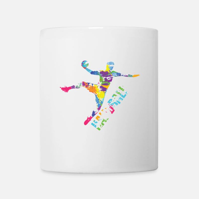 Saut de handball - Mug blanc - blanc