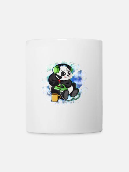 Panda Gaming Controller Gamer PC idée cadeau - Mug blanc - blanc