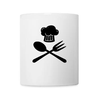 Fork and spoon - Mug - white - Front