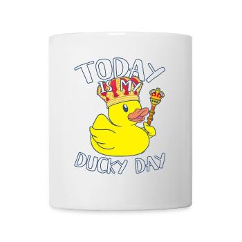 Today is My Ducky Day - Lucky day Royal Canards - Mug blanc - blanc - Devant