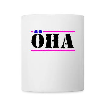 öha schwarz - Tasse - Weiß - Vorne
