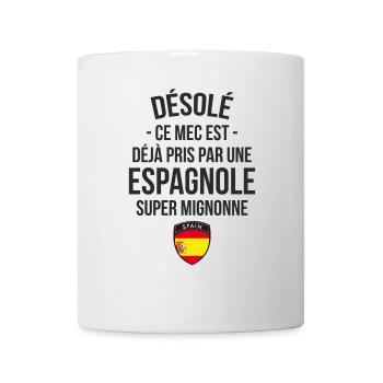 MEC DEJA PRIS PAR UNE ESPAGNOLE - Mug blanc - blanc - Devant