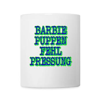barbiepuppenfehlpressung dunkel - Tasse - Weiß - Vorne