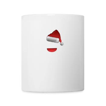 Weinglas mit Weihnachtsmütze - Tasse - Weiß - Vorne