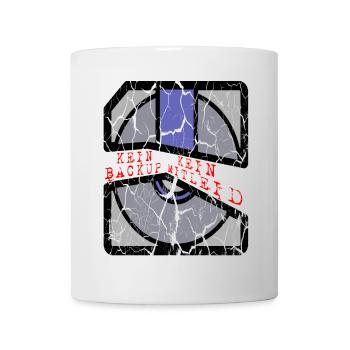kein backup kein mitleid schwarz - Tasse - Weiß - Vorne