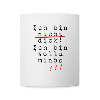 wolluminös schwarz - Tasse - Weiß - Vorne