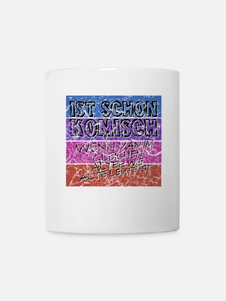 komisches alter schwarz alt - Tasse - Weiß
