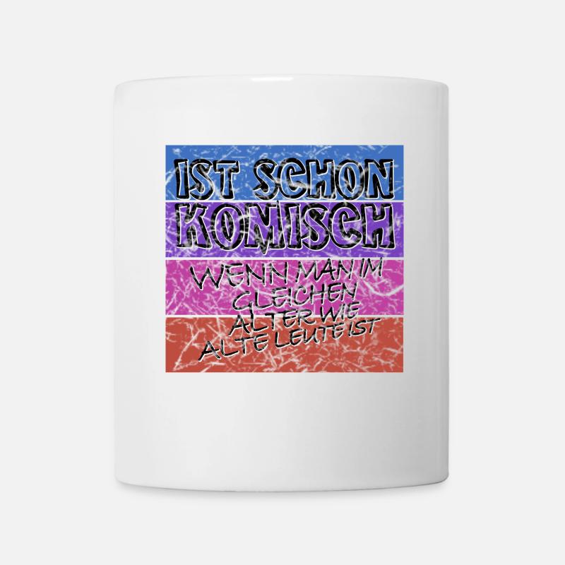 komisches alter schwarz alt - Tasse - Weiß