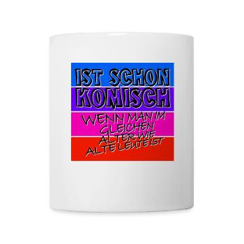 komisches alter schwarz - Tasse - Weiß - Vorne