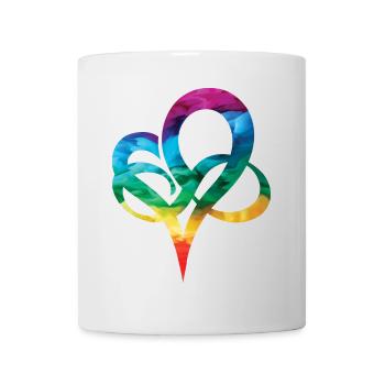 LGBTQ Rainbow Heart Pride Heart Gift - Mug - white - Front