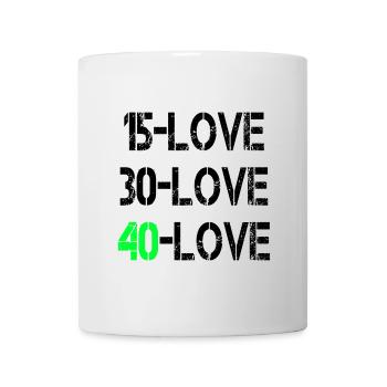 15Amour noir - Mug blanc - blanc - Devant