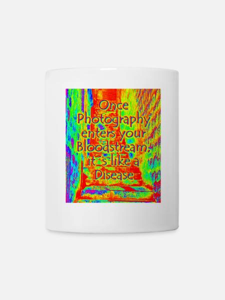 phtotography disease red - Tasse - Weiß