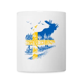 SWEDEN ELCH SCHWEDEN FLAGGE - Tasse - Weiß - Vorne