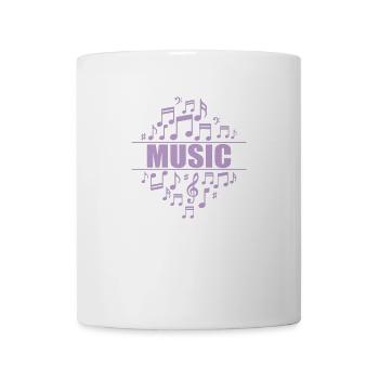 Musique avec des notes de musique Tonalité de musique - Mug blanc - blanc - Devant