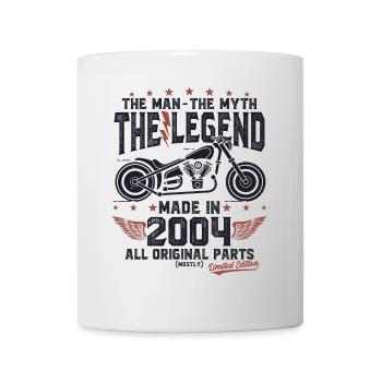 2004 Vintage Homme Mythe Légende Moto - Mug blanc - blanc - Devant